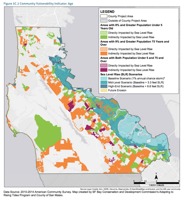 San Mateo image Community Vulnerability map