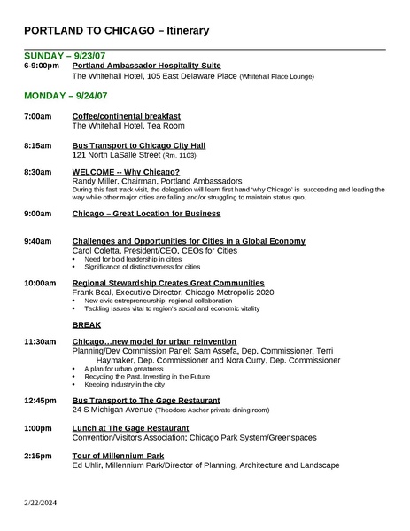 File:BP Trip - 2007 Chicago - Itinerary.pdf