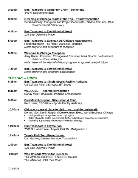 File:BP Trip - 2007 Chicago - Itinerary.pdf