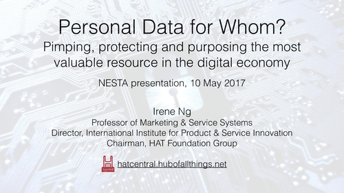 Personal Data for Whom?