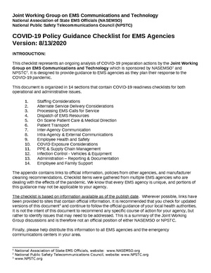 NPSTC NASEMSO COVID19 Operations Checklist V081320.pdf