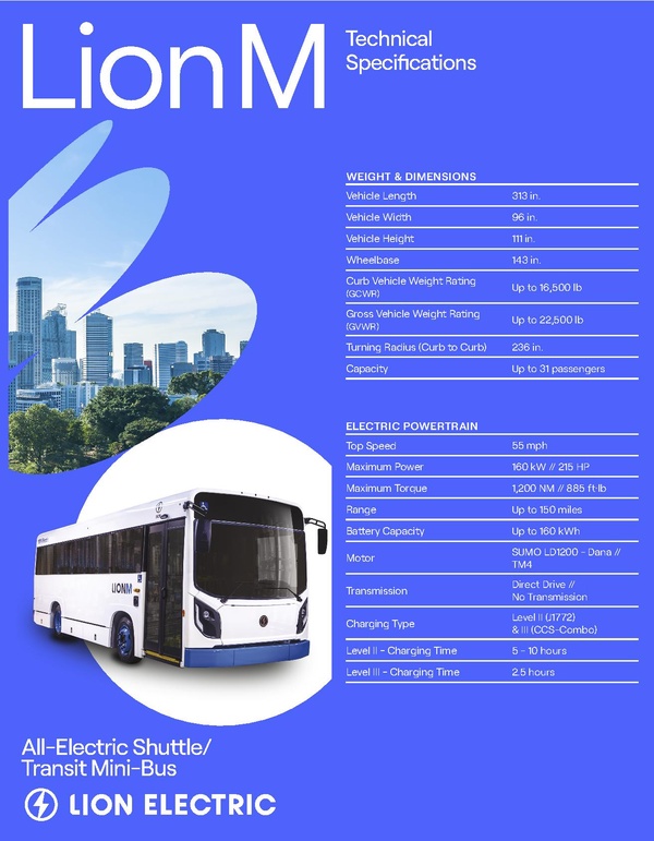 Lion Electric Mini Bus