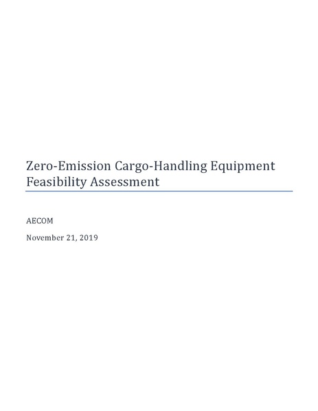 File:AECOM Zero emission CHE feasibility assessment Nov 2019.pdf